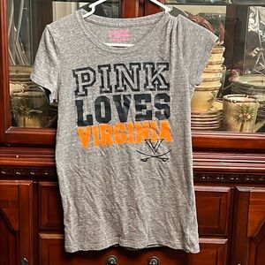 Pink Victoria’s Secret collegiate collection Virginia, Cavaliers T-shirt